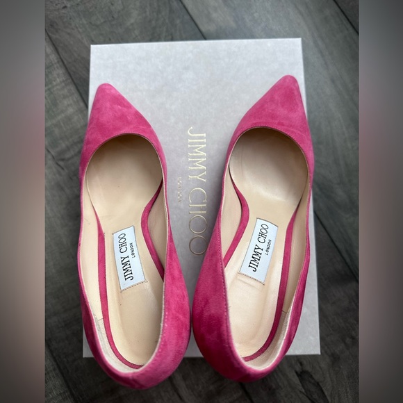 Jimmy Choo ROMY 85 in Dahlia Pink - Picture 4 of 5